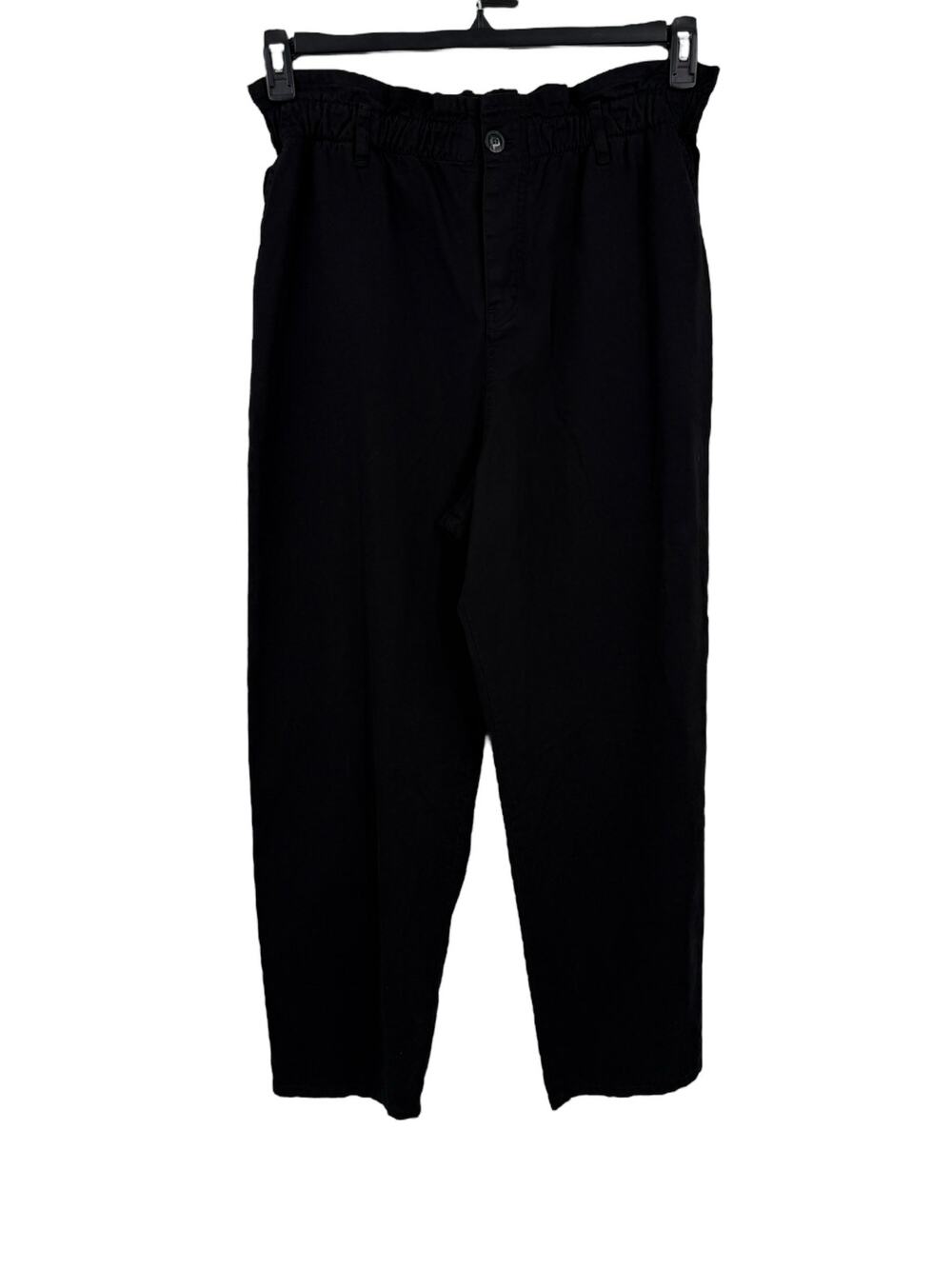 Xirena Pans Cotton Twill Paper Bag Ankle Pants Black size X-Large XL